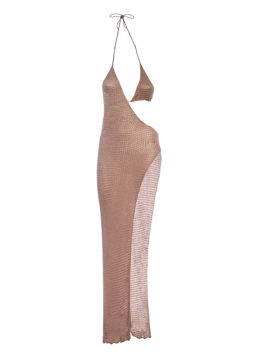 COVER-UP/ABITO MARE SPALLINE E MAXISPACCO LATERALE, T.U.